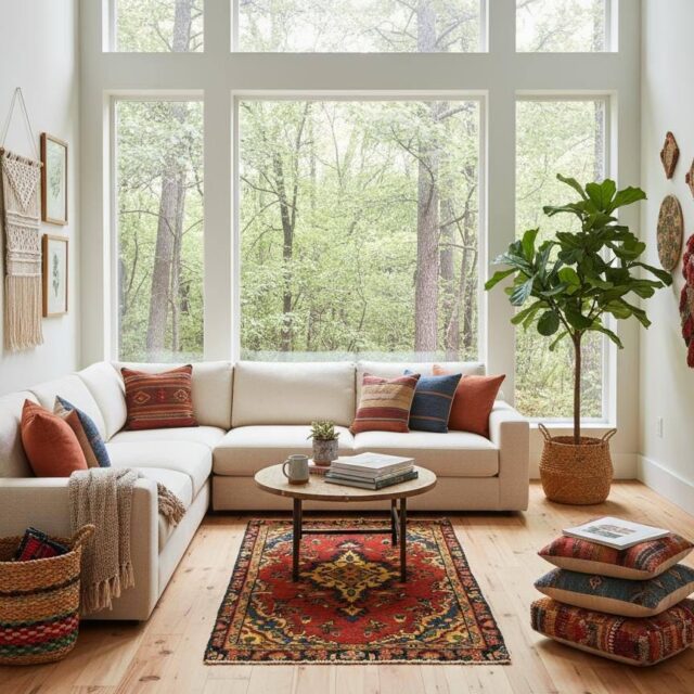 1.7×3 ft Vintage Entryway Rug: 1930s Hand-Knotted Wool, Geometric Accent