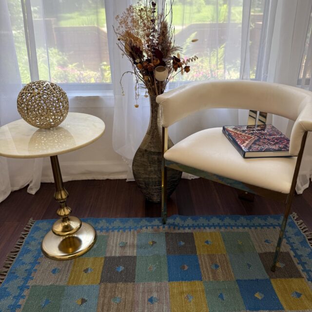 2×5 ft. Vintage Hand-Knotted Wool Kilim Rug: Boho Decor
