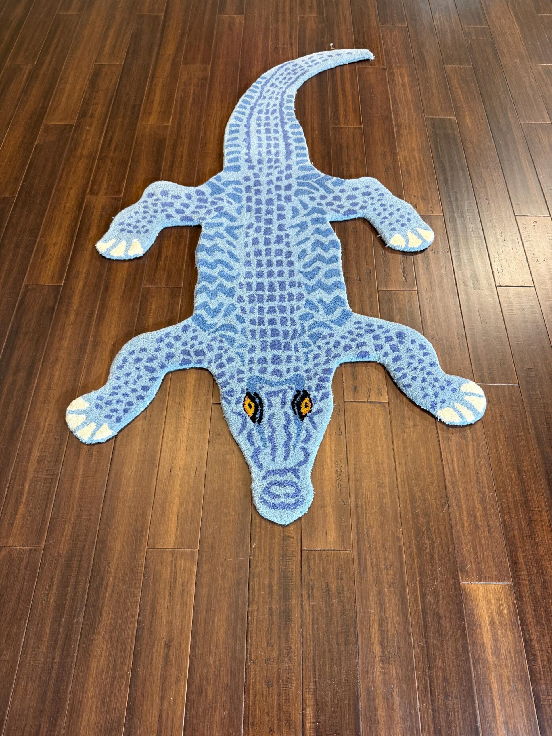 Handmade Wool Alligator Rug: Turkish Kids Room & Nursery Decor
