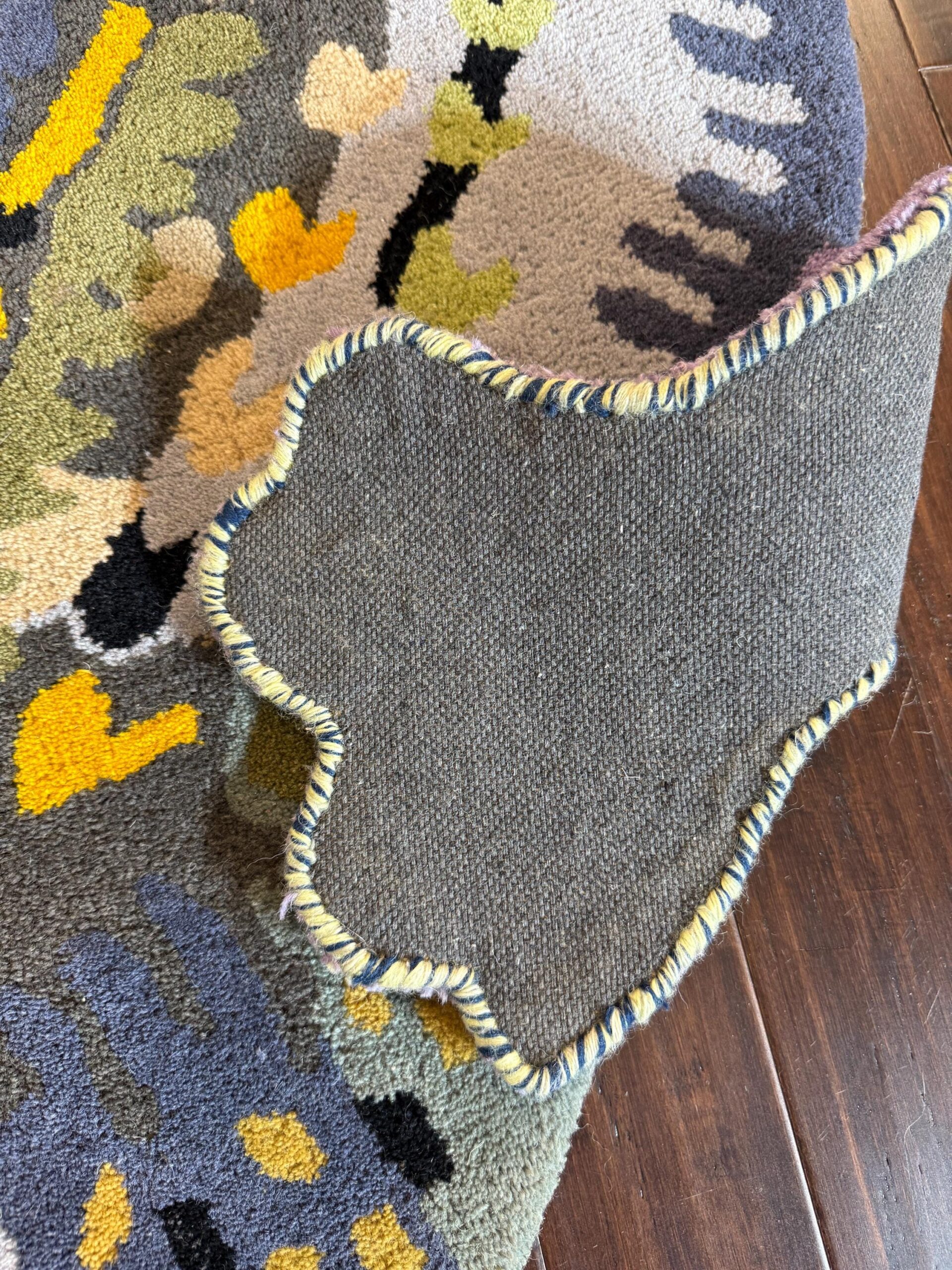 Handmade Wool Dinosaur Rug: 3×5 Kids Playroom Decor