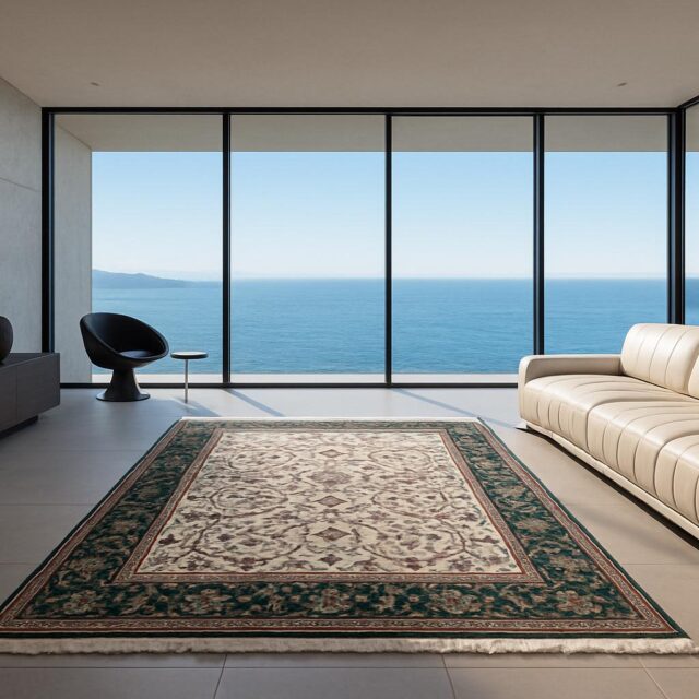 4×7 ft 1960s Vintage Hand-Knotted Wool Tabriz Rug: Oriental Carpet