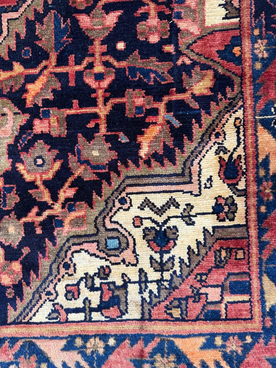 4×6 ft Vintage Turkish Tribal Rug Wool Anatolian Carpet
