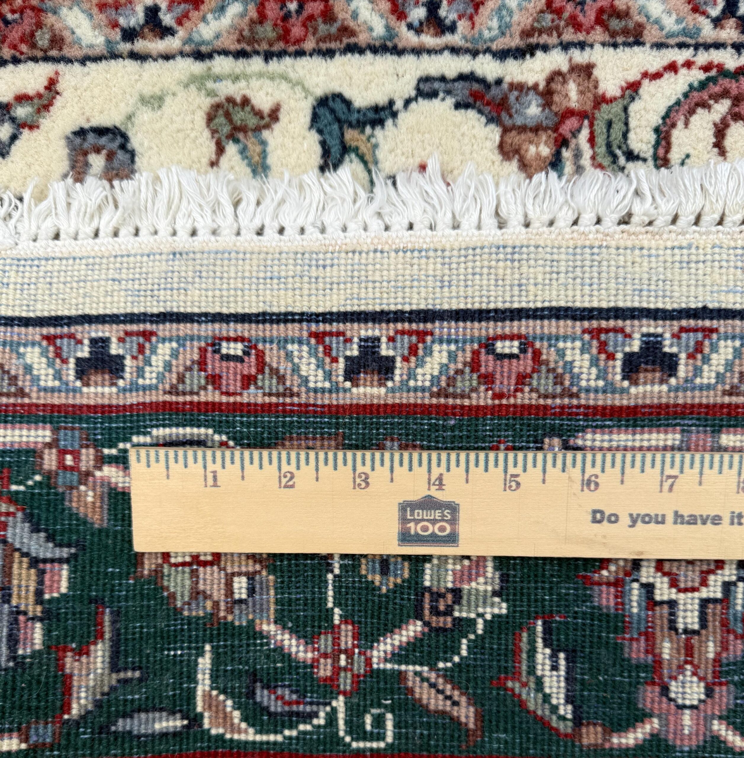 4×7 ft 1960s Vintage Hand-Knotted Wool Tabriz Rug: Oriental Carpet