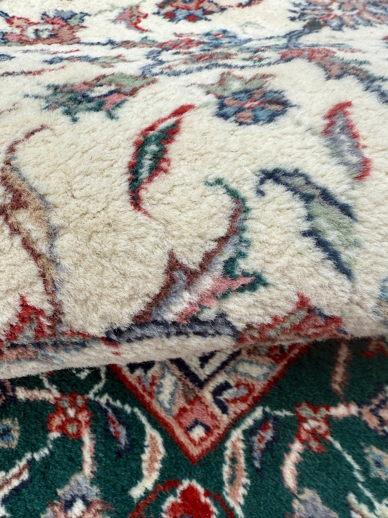 4×7 ft 1960s Vintage Hand-Knotted Wool Tabriz Rug: Oriental Carpet