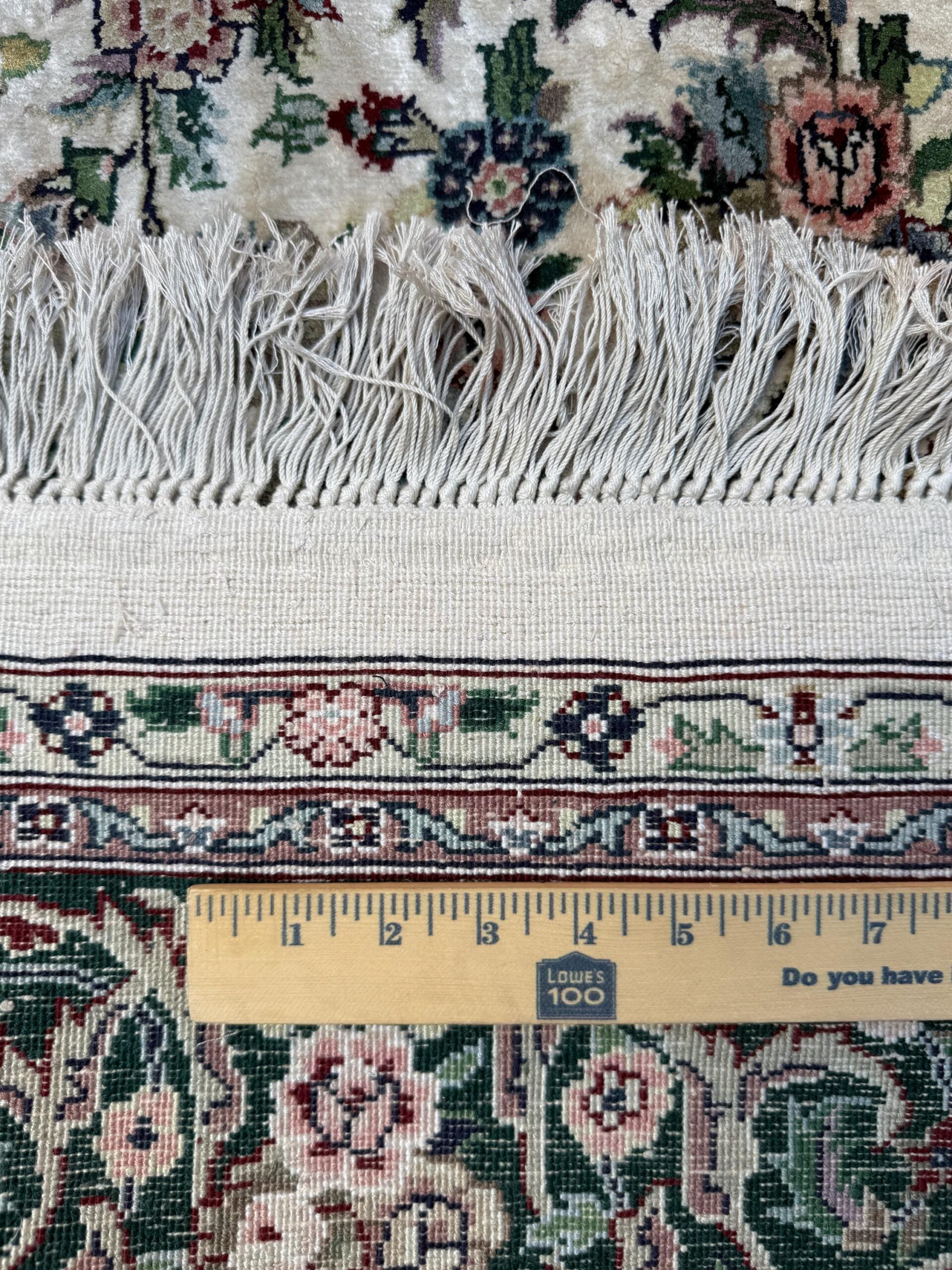 9×6 ft Vintage 1970s Tabriz Rug: Hand-Knotted Silk & Wool Oriental Carpet
