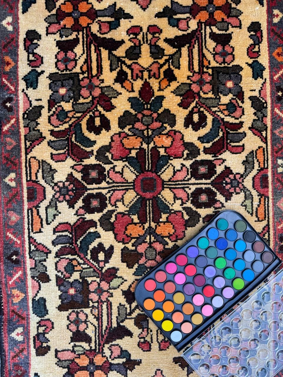 2.1×3.7 ft Vintage 1930s Adana Tribal Rug, Geometric Wool Carpet, Hand Knotted Oriental Village Accent