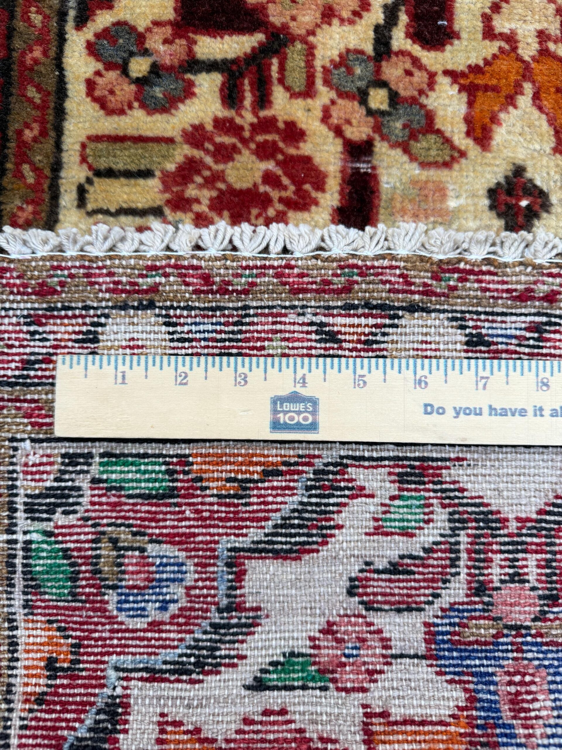 2×3 ft 1930s Kashan Wool Rug: Geometric Vintage Accent Rug