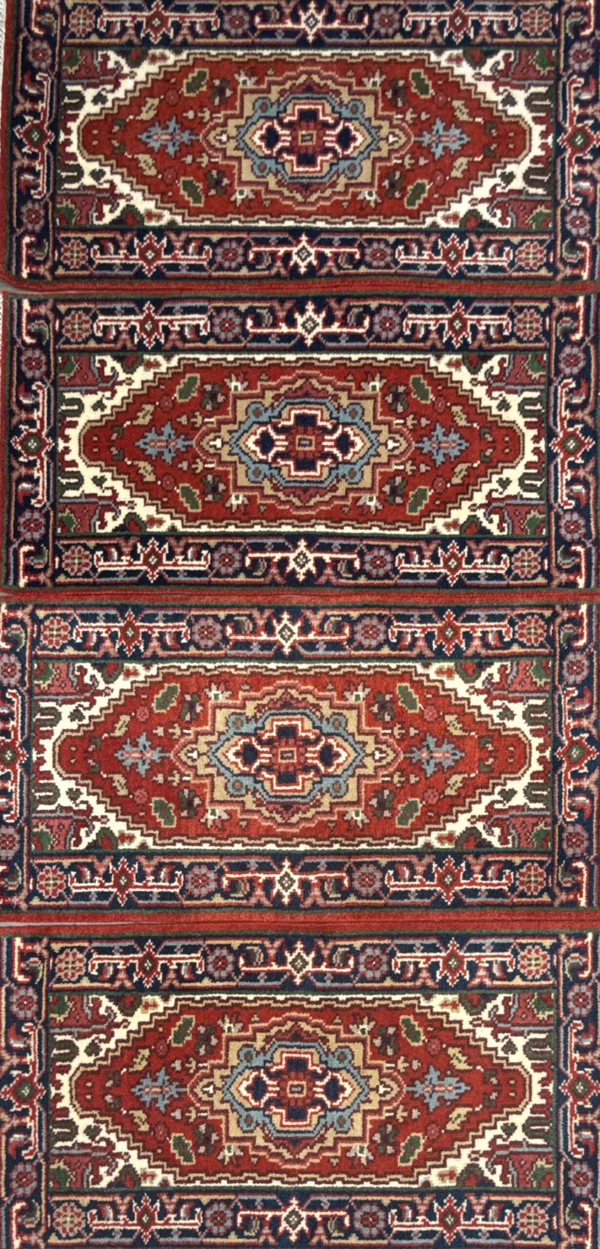 2×4 ft Hand-Knotted Wool Serapi Heriz Rug: Turkish Accent Carpet