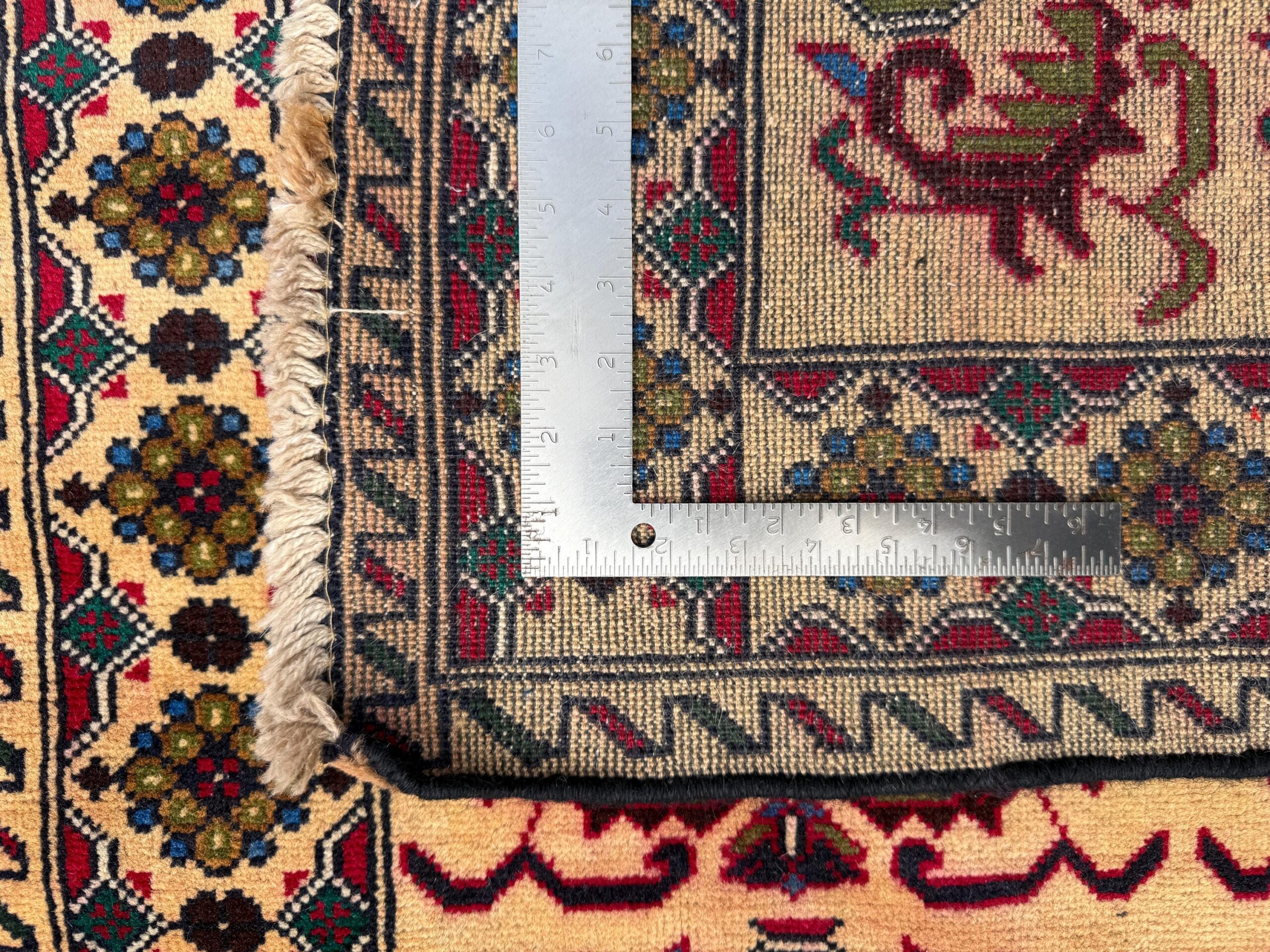 3×5 Vintage Afghan Wool Rug, Hand Knotted Turkmen Style