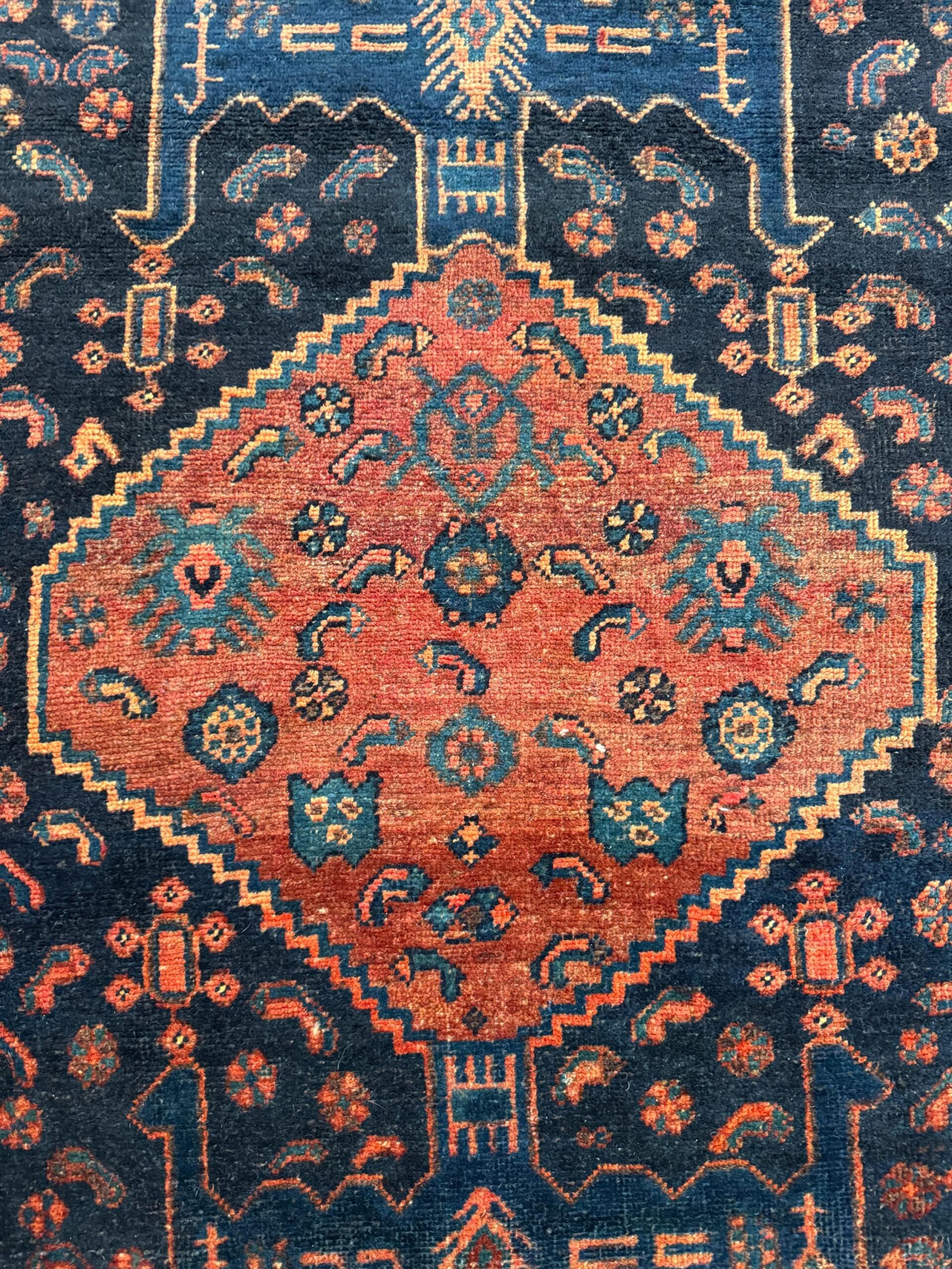 Vintage Turkish Rug 4×7 ft Hand Knotted Authentic Wool Anatolian Geometric Area Rug 1960s Tribal Medallion Carpet