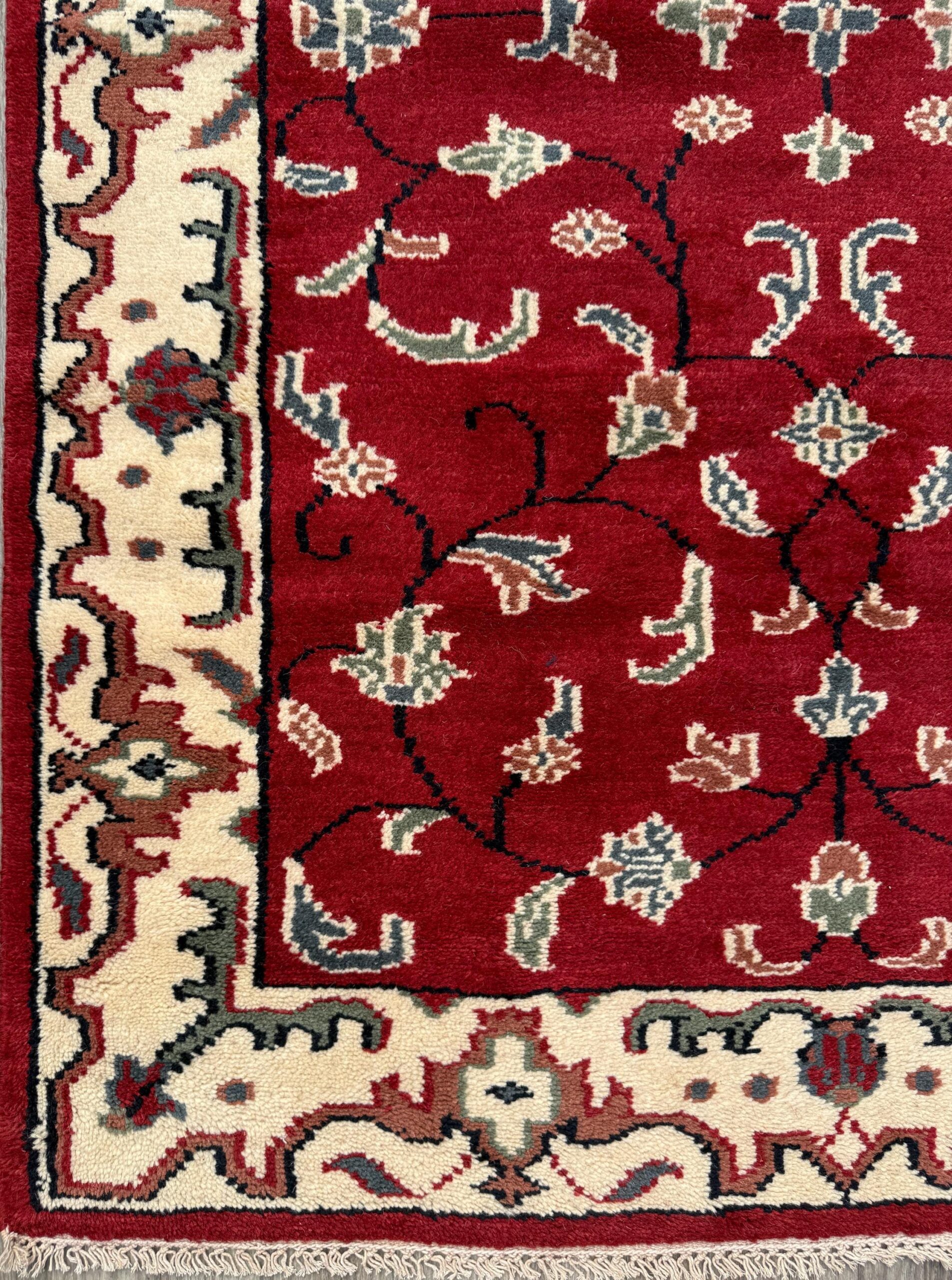 5×7 Turkish Oushak Rug, Hand Knotted Multicolor Wool Area Rug