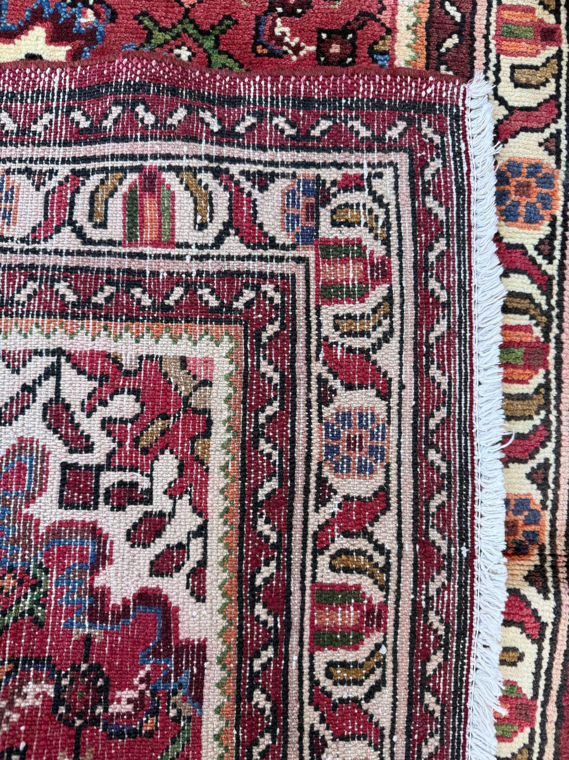 Vintage Turkish Rug 3×5 ft Hand Knotted Wool Anatolian Geometric Tribal Area Rug 1980s