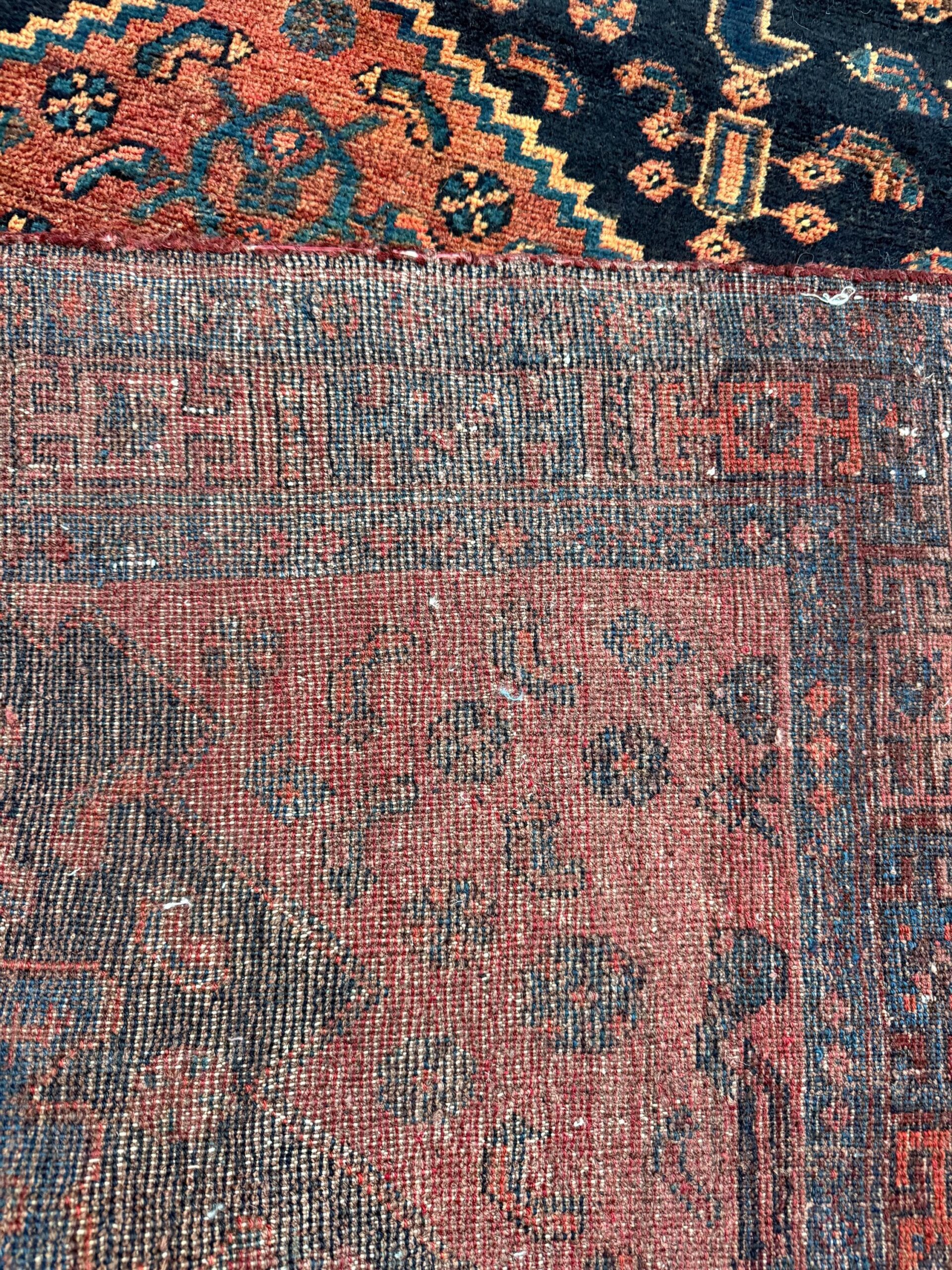 Vintage Turkish Rug 4×7 ft Hand Knotted Authentic Wool Anatolian Geometric Area Rug 1960s Tribal Medallion Carpet