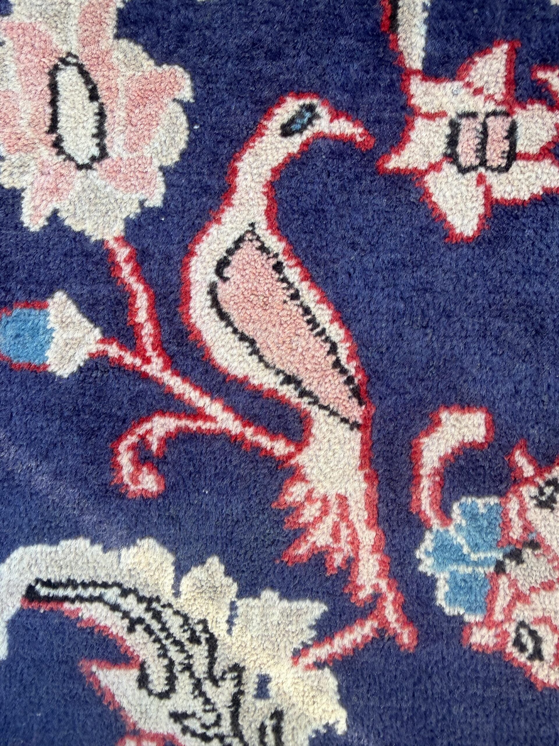Vintage Turkish Pictorial Tree of Life Rug 3×6 ft Hand Knotted Wool Anatolian Bohemian Area Rug 1970s