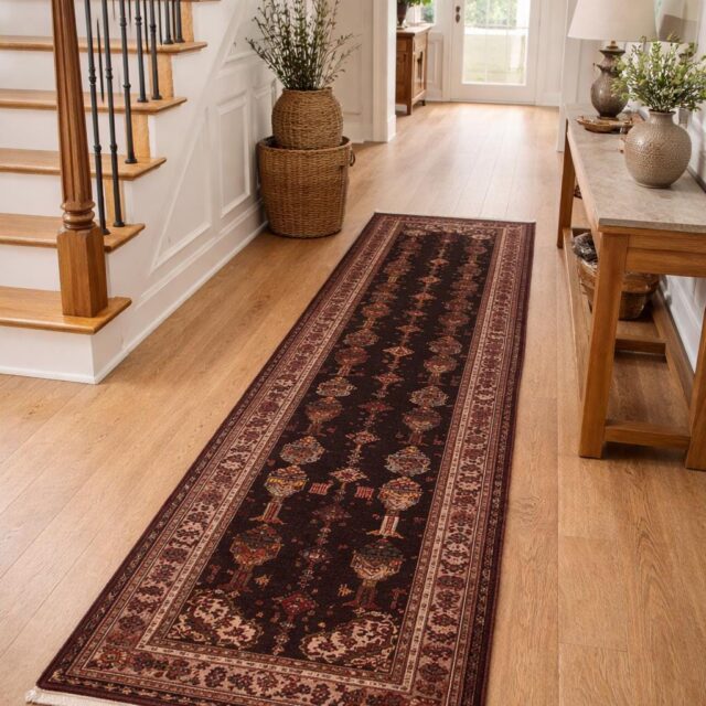 Vintage Turkish Tribal Rug 4×7 ft Hand Knotted Wool Anatolian Geometric Area Rug 1980s