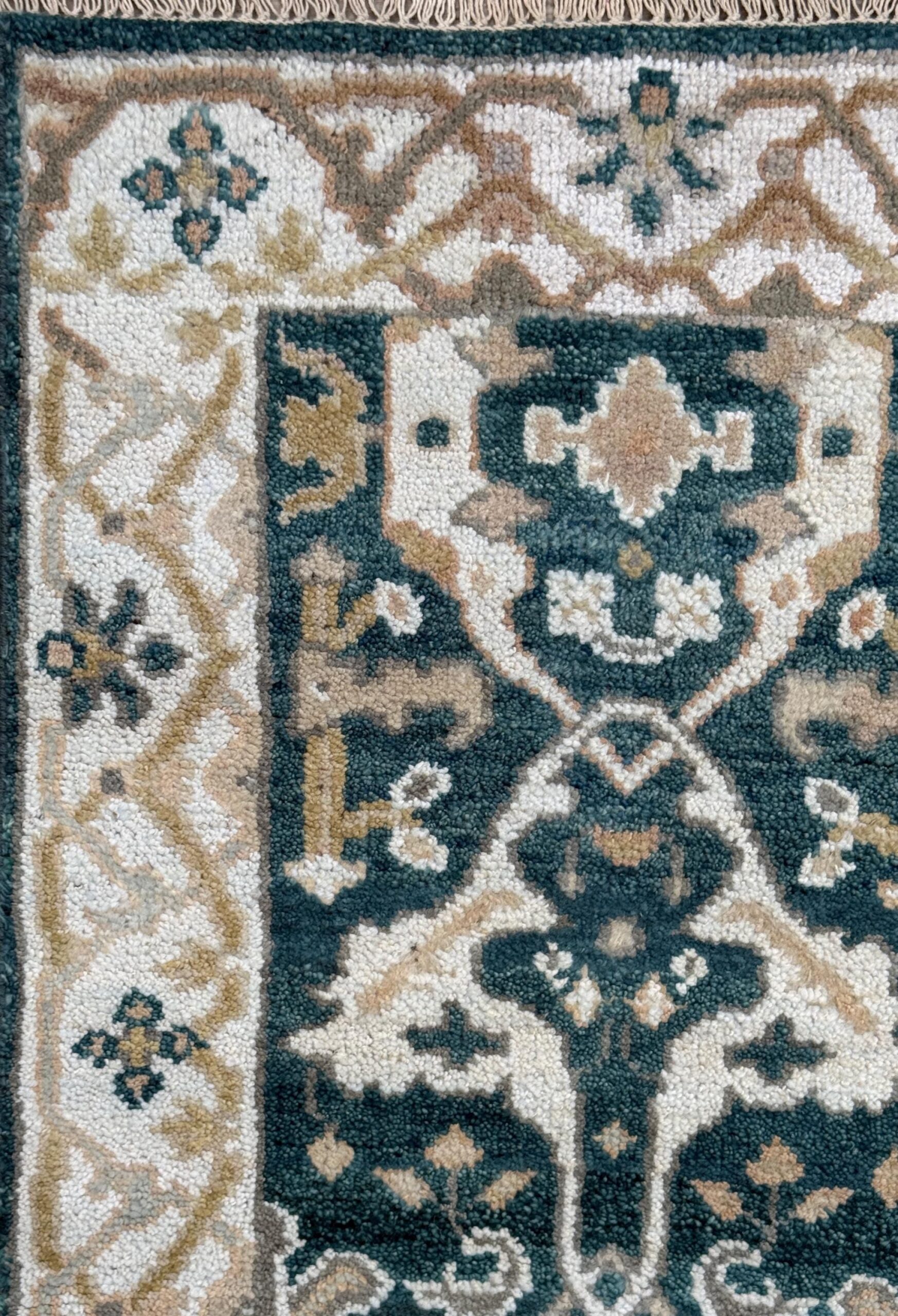 Turkish Oushak Rug 2.7×8 ft Handmade Multicolored Wool Runner Modern Bohemian Area Rug