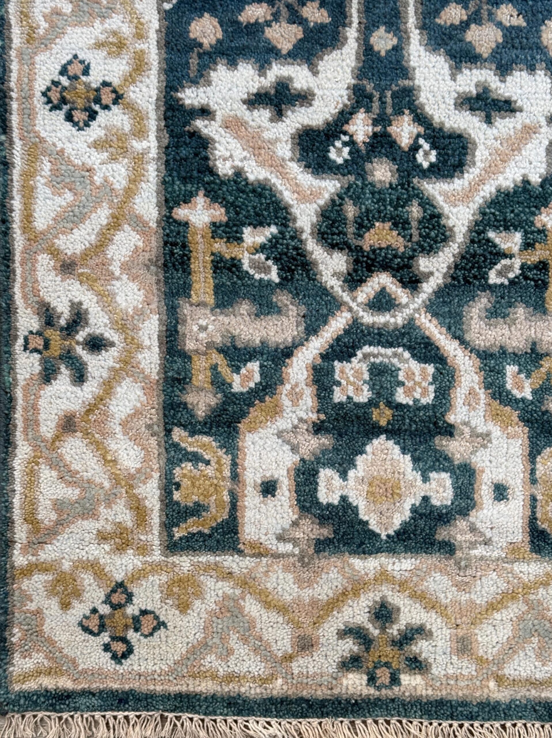 Turkish Oushak Rug 2.7×8 ft Handmade Multicolored Wool Runner Modern Bohemian Area Rug