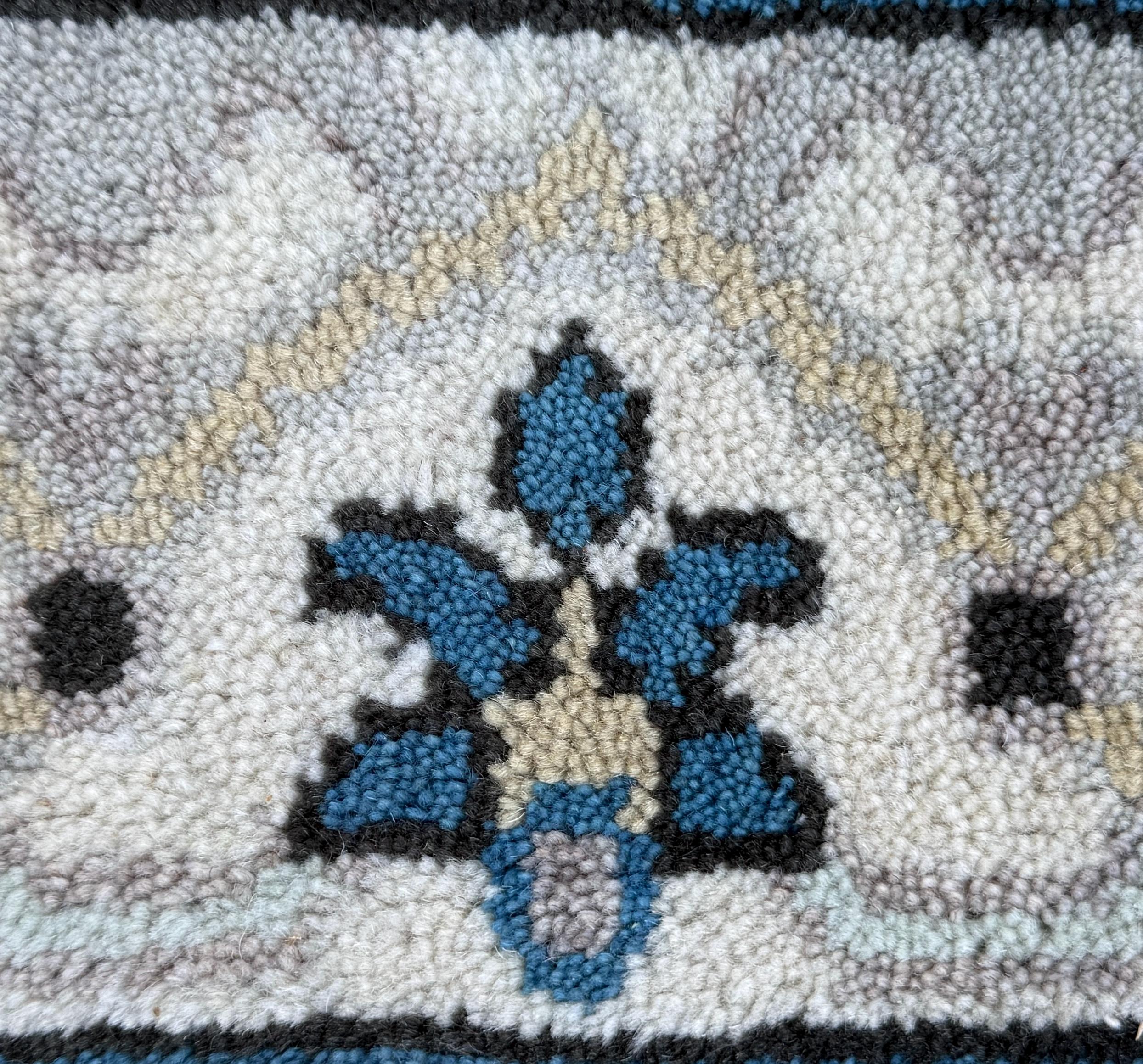 Turkish Oushak Rug 2.7×10 ft Handmade Multicolored Wool Runner Modern Bohemian Area Rug