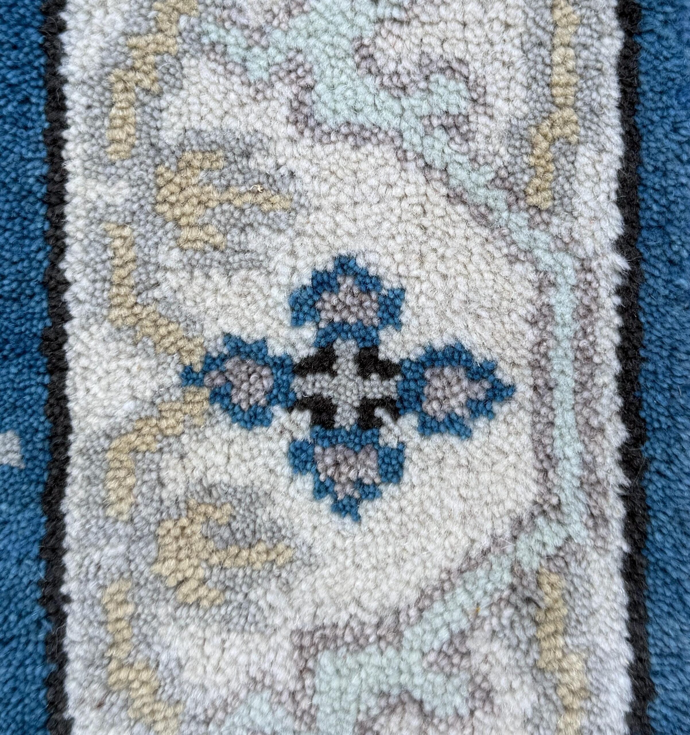 Turkish Oushak Rug 2.7×10 ft Handmade Multicolored Wool Runner Modern Bohemian Area Rug