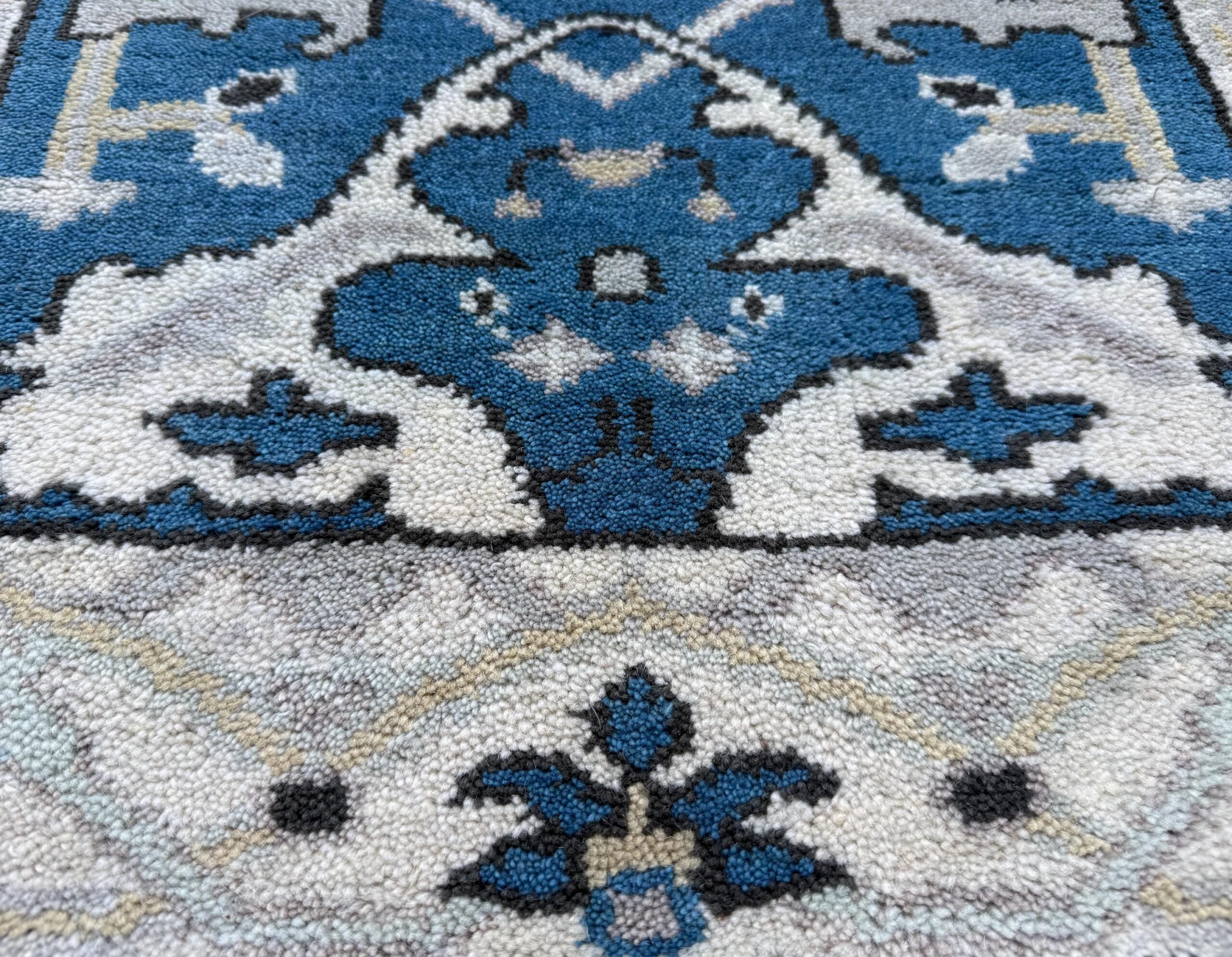 Turkish Oushak Rug 2.7×10 ft Handmade Multicolored Wool Runner Modern Bohemian Area Rug