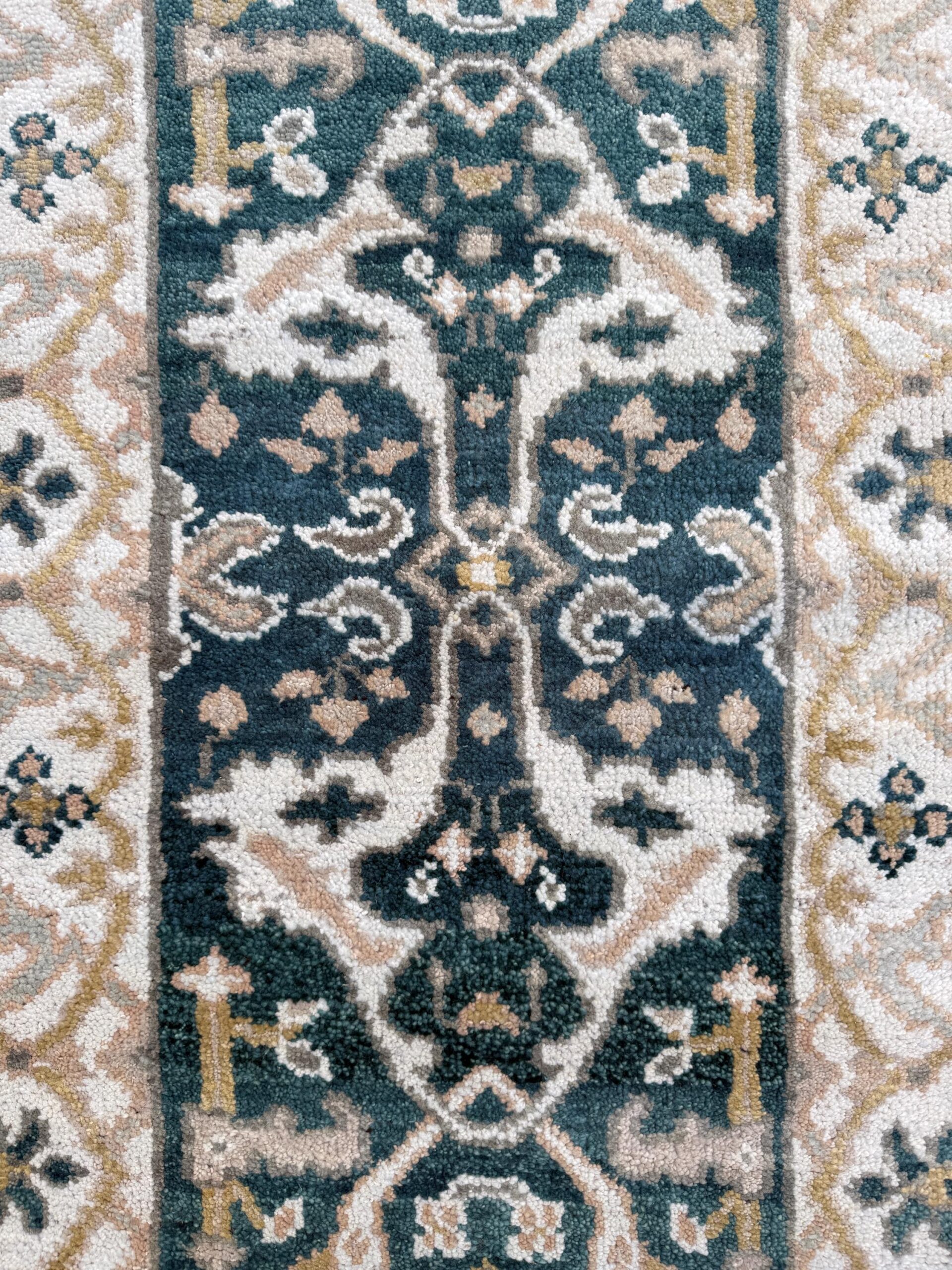 Turkish Oushak Rug 2.7×8 ft Handmade Multicolored Wool Runner Modern Bohemian Area Rug