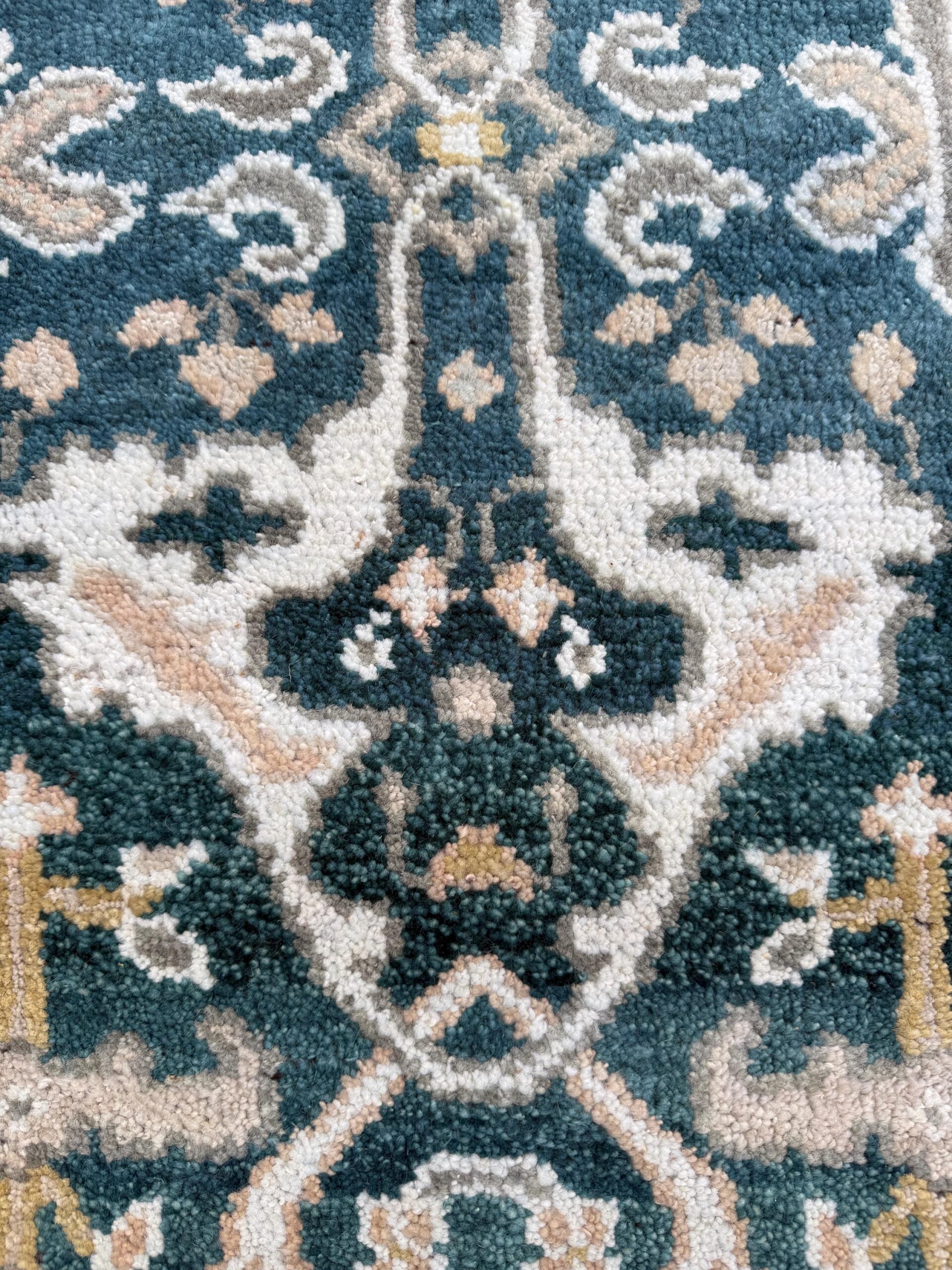 Turkish Oushak Rug 2.7×8 ft Handmade Multicolored Wool Runner Modern Bohemian Area Rug